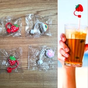 FINAL SALE ✨ 🔥Straw Tips Reusable Silicone Cover For Stanley Cup 4 Pieces